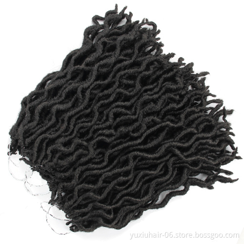 wholesale synthetic Crochet for Hair  Crochet Hair Deep Wavy Dreadlock Crochet Braids Hair